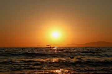 Obraz premium sunset at the sea