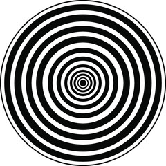 Naklejka premium vector illustration: circle for hypnosis circle in a circle. abstraction