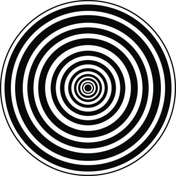 vector illustration: circle for hypnosis circle in a circle. abstraction