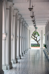 Obraz premium Chijmes. The columns of the Chapel. Singapore. 10.08.2016