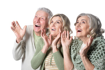 Portrait of parents with mature daughter