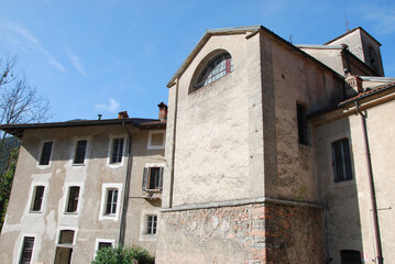 Fototapeta na wymiar La Badia di San Gemolo a Ganna in provincia di Varese, Lombardia.