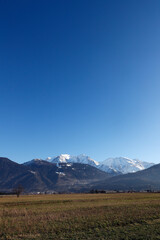 Fototapeta premium French Alps. Mont-Blanc massif. France. 07.06.2018