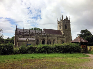 Obraz premium A view of Battlefield Church in Shropshire