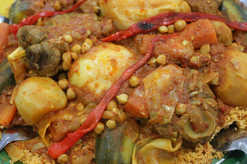 Ramadan dinner known as iftar. Couscous. 12.02.2016