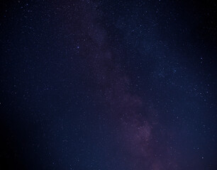 Fototapeta na wymiar Multicolored stars in the night sky. The Milky Way.