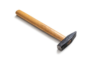 Locksmith hammer with wooden handle