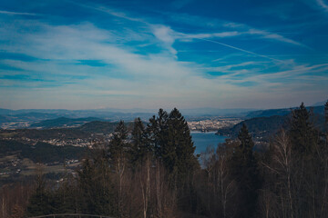 Klagenfurt through the trees