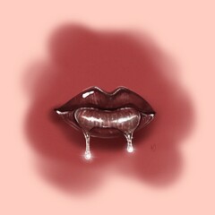 Lips Dripping