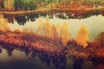 Fototapeta premium Beautiful autumn landscape