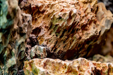 Original textured surface of of a natural coarse stone