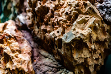 Original textured surface of of a natural coarse stone