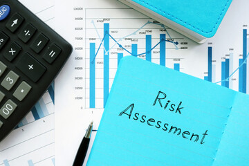 Risk assessment is shown on the conceptual photo using the text