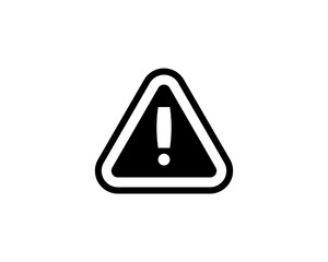 Danger warning icon. Danger warning - Vector icon. Risk sign. Information sign. Exclamation icon