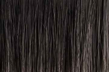 Texture of dark bristle brush close up as background - obrazy, fototapety, plakaty