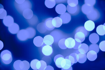 abstract background of blurred cold lights with cool blue background with bokeh effect