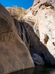 Side view of Tahquitz Falls