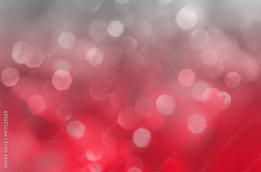 Poster soft blurred red background with bokeh and gradient