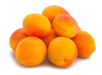 apricot path isolated on white