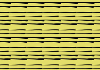 Vector texture background, seamless pattern. Hand drawn, yellow, black colors.