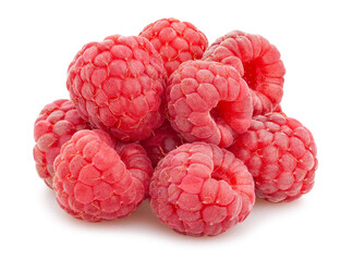 raspberry path isolated on white