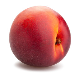 nectarine path isolated on white