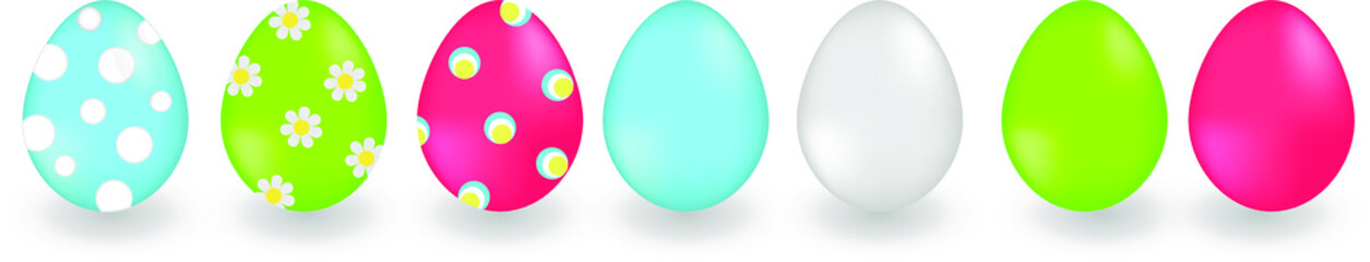 vector eggs easter bright celebration