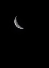 Obraz na płótnie Canvas Crescent moon over Brazil