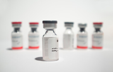 Vaccine ampules or glass vials