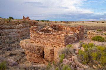 Indian ruins in Wupaki National Monument, Arizona, USA