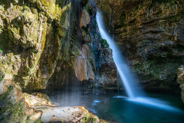 Fototapeta na wymiar Hinanger Wasserfall