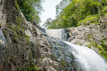 waterfall in the mountains