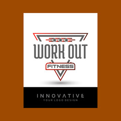 new health fitness brand logo design . Modern vector logo design template design.