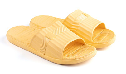 yellow plastic sandal for swimming pool