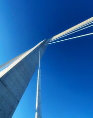 bridge over blue sky