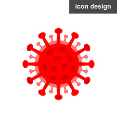 Covid coronavirus molecule vector sign