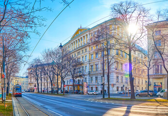 The luxury hotel in Ringstrasse, Vienna, Austria