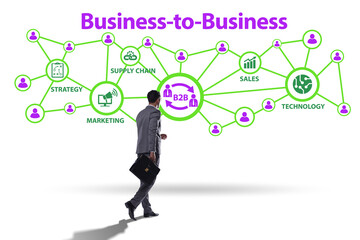 Business to business concept with business people