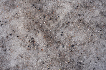 Melted ice with granite crumb as a spring background.