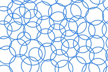 Naklejka premium Seamless pattern background with blue circle outline