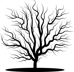 Fototapeta premium Dead tree to create night or scary landscapes