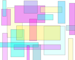 Easter Pastel Geometric Rectangle Background