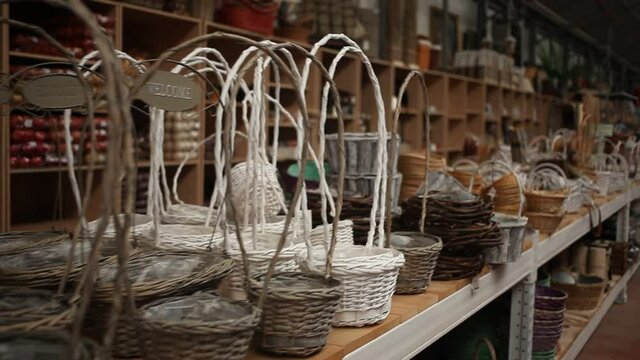 Design purpose basket in home decor shop