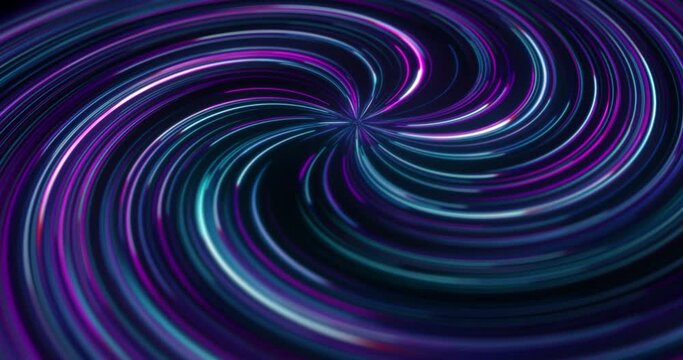 Animaci&oacute;n remolino multicolor - colores brillantes en loop 4k - azul rosa morado