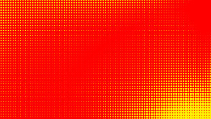 Dots halftone orange yellow color pattern gradient texture with technology digital background. Dots pop art comics with summer background.