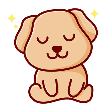recommend clip art: cute dog is daydreaming