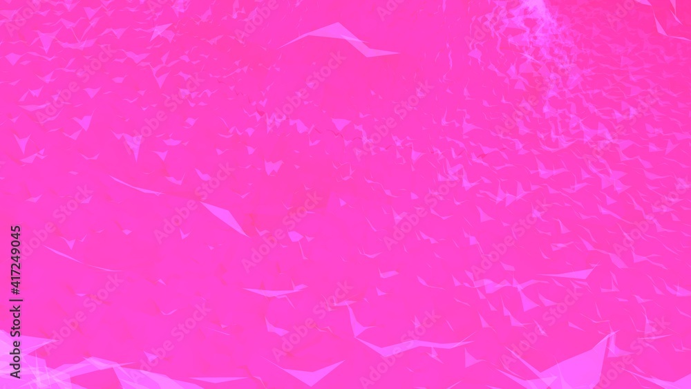 Poster white-pink abstract low poly background with triangles. rendering an image.