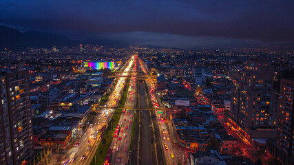City lights Bogota 