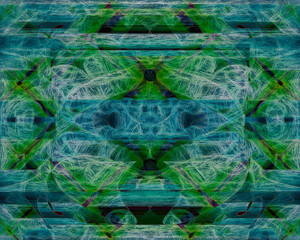 Color scrawl abstract background illustration with shapes and linear elements.