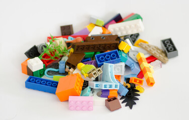 Naklejka premium blocks pile